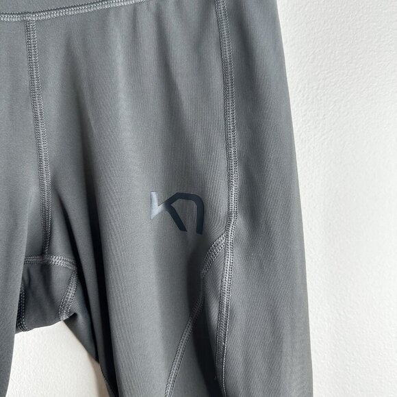 Kari Traa Leggungs Womens Small Black Reflective Zip Leg Athletic Running Tights - Picture 5 of 11